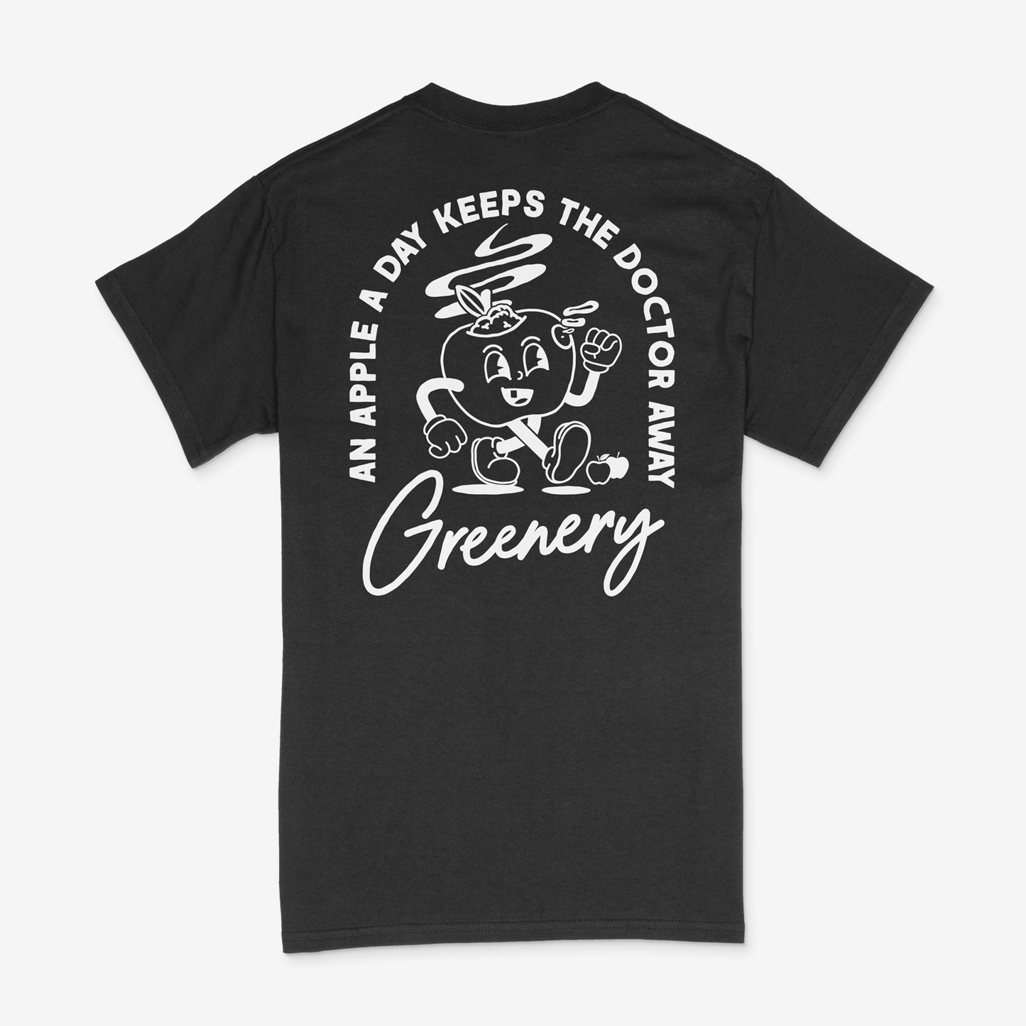 Una camiseta de manzana al día